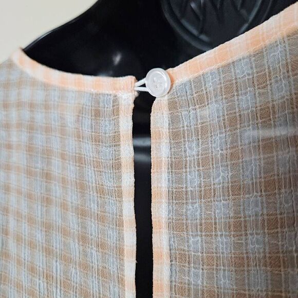 Modcloth Sheer Plaid Blouse - Picture 5 of 8